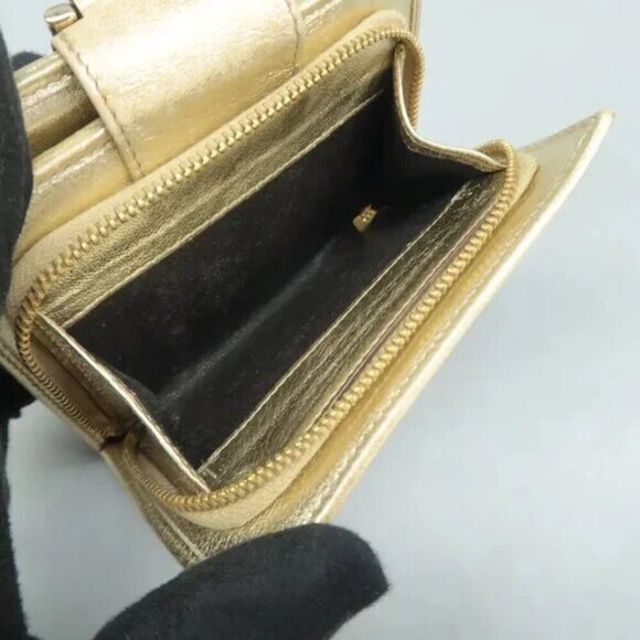 100% Authentic GUCCI D-ring Brown Cloth Wallet 286-091824 - Picture 12 of 12